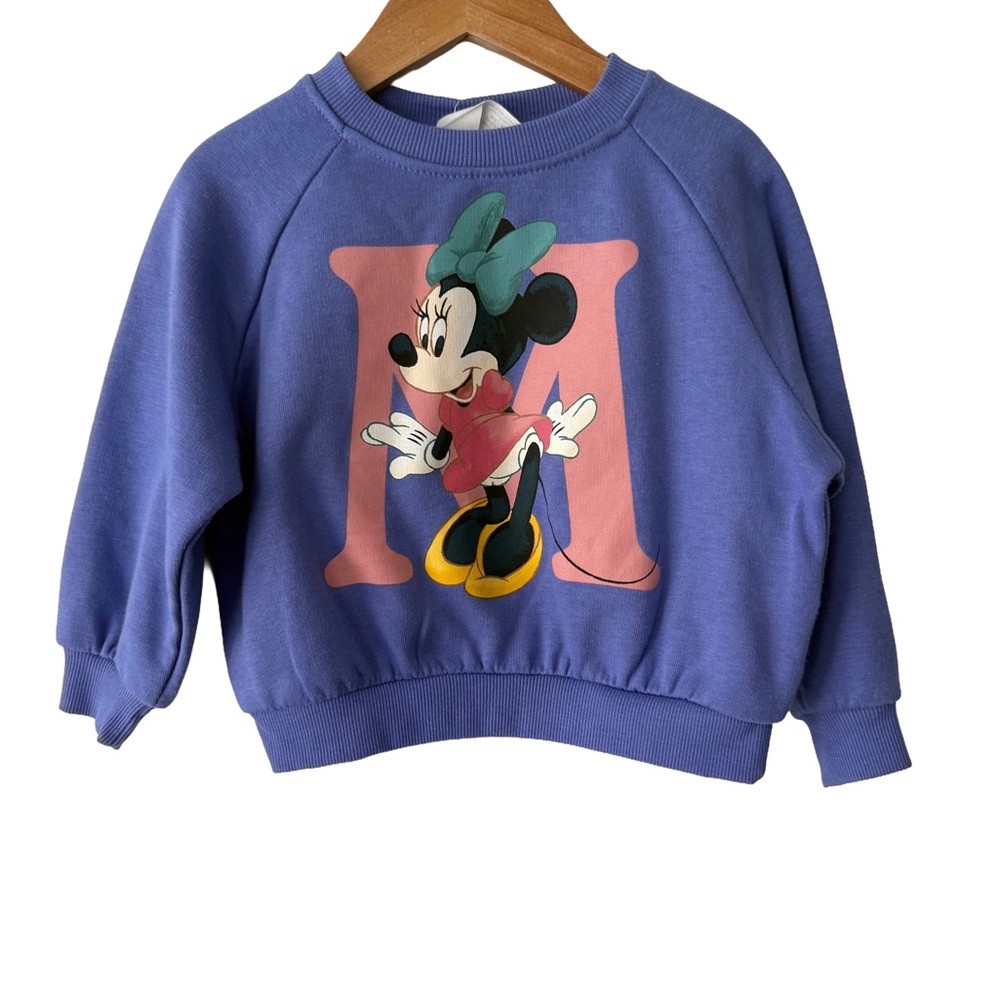 H&M Purple Minnie Mouse Sweatshirt 2T New